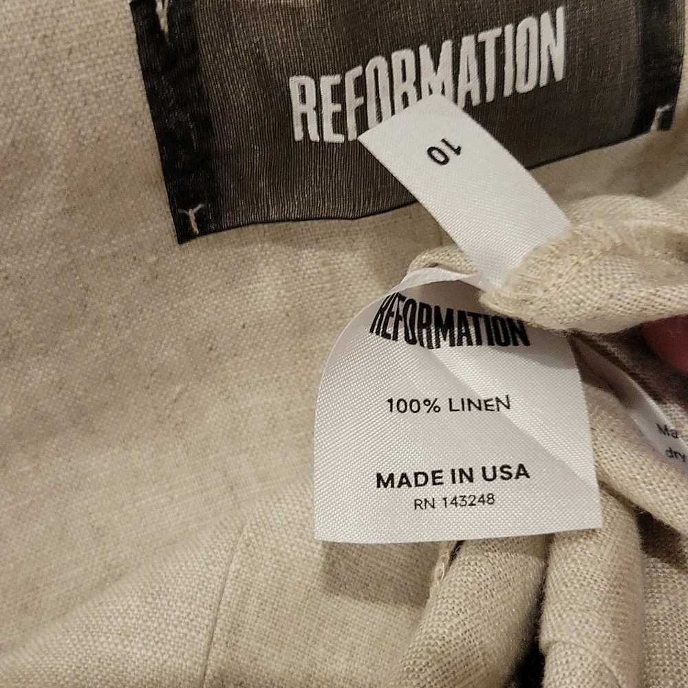 Reformation Torta Linen Jumpsuit